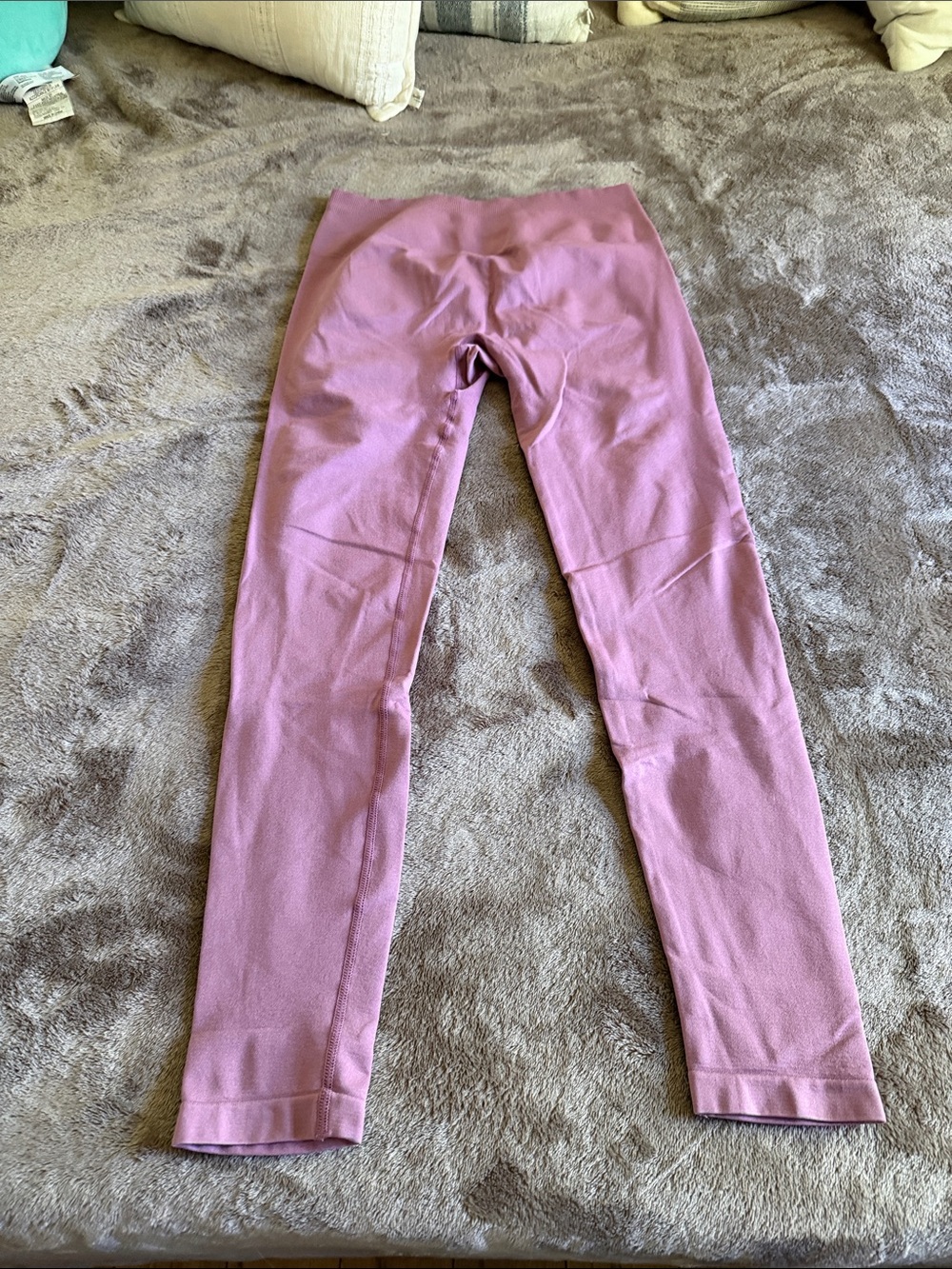High-Rise Mauve Seamless Leggings for Women